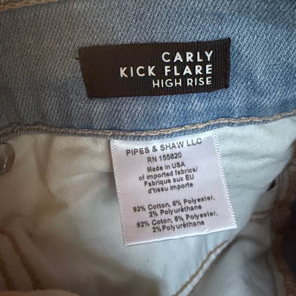 VERONICA BEARD carly high rise kick flare jeans in bail out wash - Picture 10 of 11